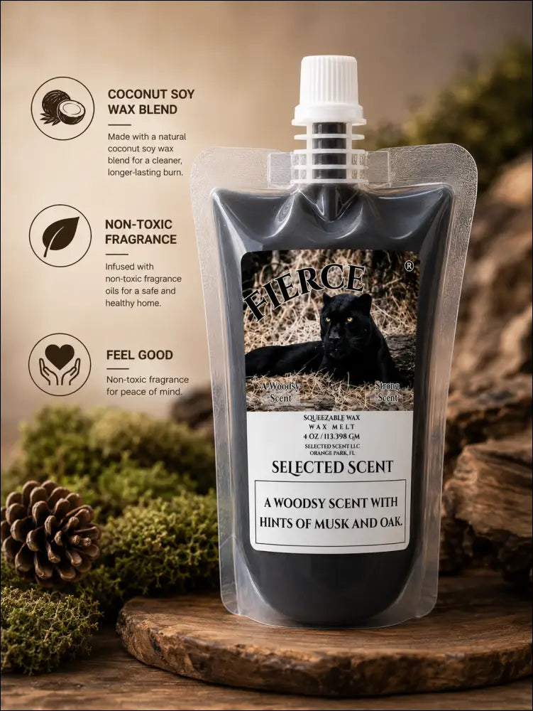 Fierce squeezable wax melts long lasting and natural limited edition