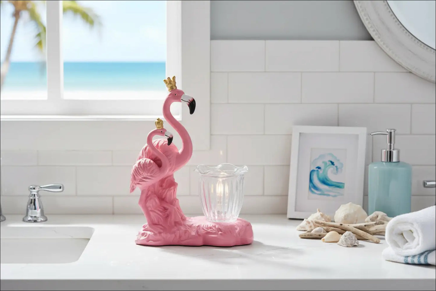 Flamingo wax oil warmer electric with dimmer wheel