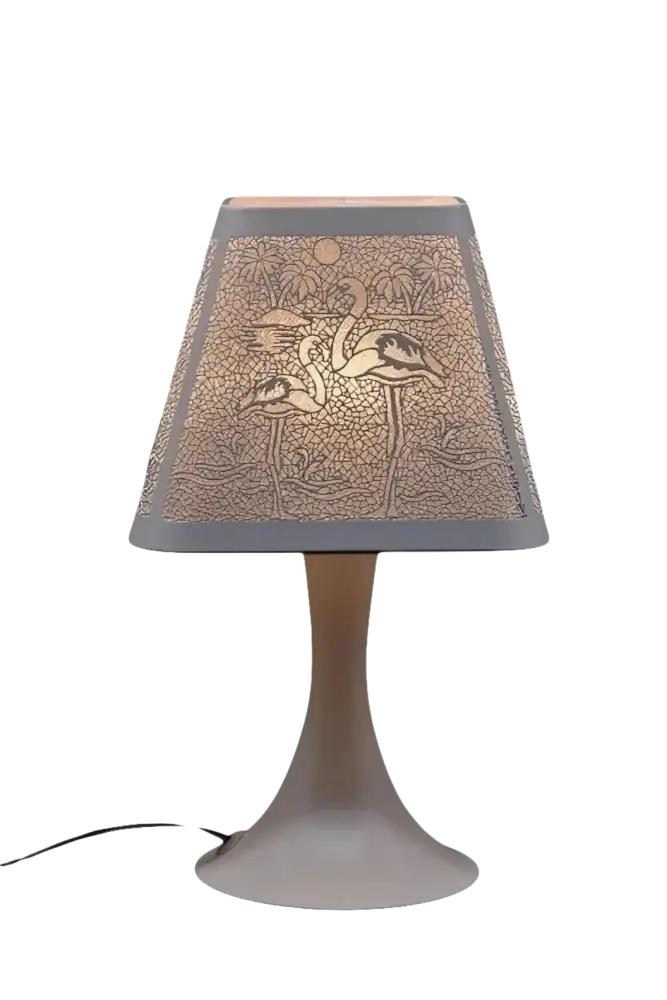 Flamingos white wax and oil warmer electric decorative