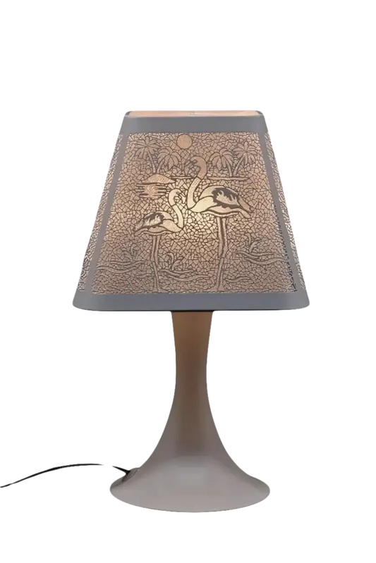 Flamingos white wax and oil warmer electric decorative