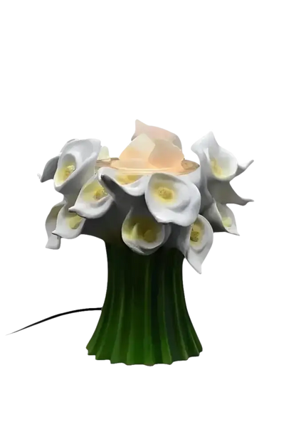 Flowers wax and oil warmer electric decorative