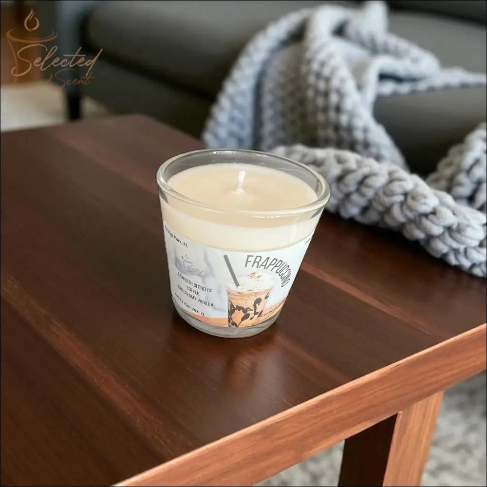 Frappuccino 8 Oz Candle All Natural Coffee Fragrance