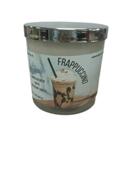 Selected Scent frappuccino all natural coffee fragrance candle in glass jar with silver lid