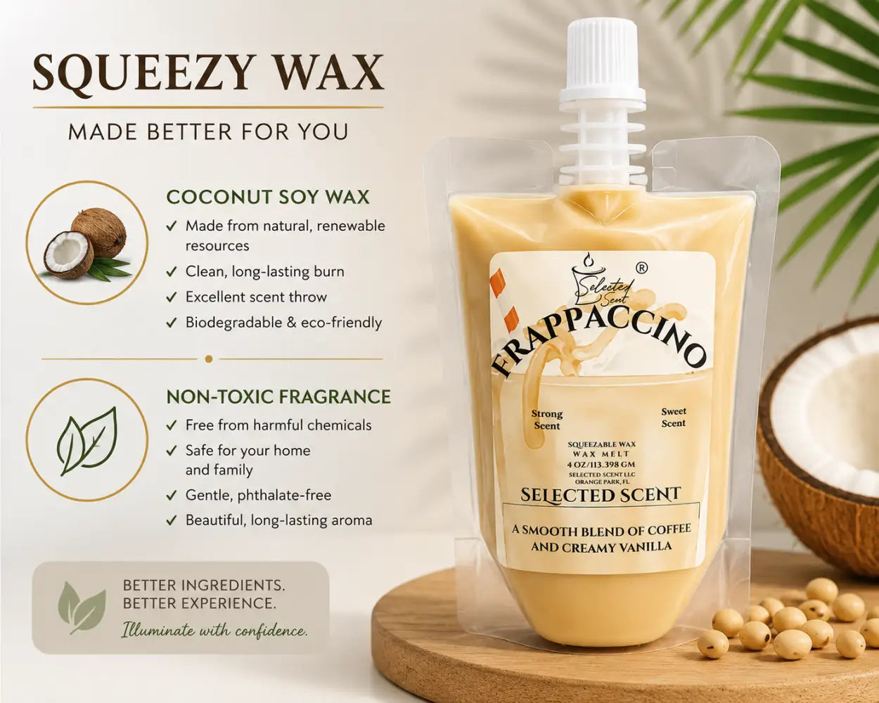 Frappuccino squeezable wax melt coffee scented limited edition
