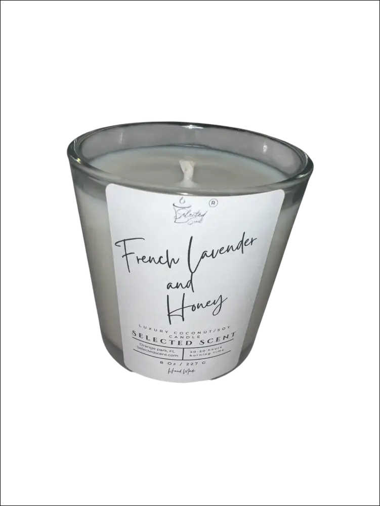 French lavender and honey 8 oz candle