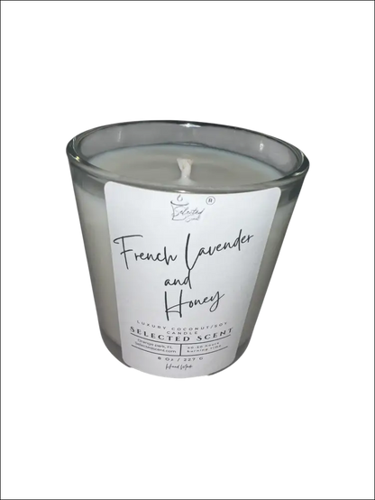 French lavender and honey 8 oz candle