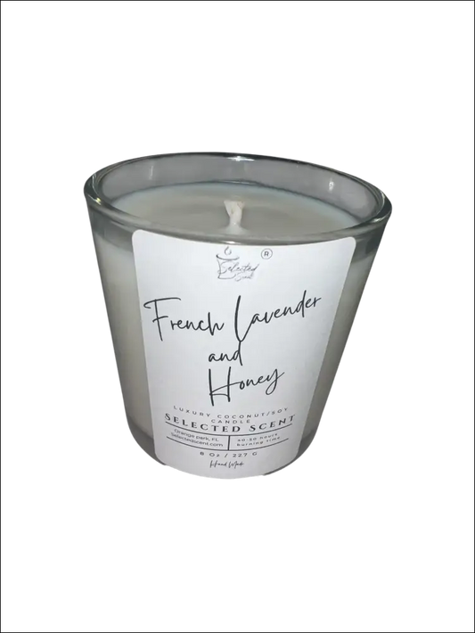 French lavender and honey 8 oz candle