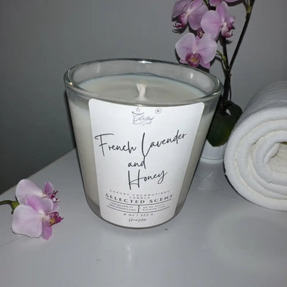 French lavender and honey 8 oz candle