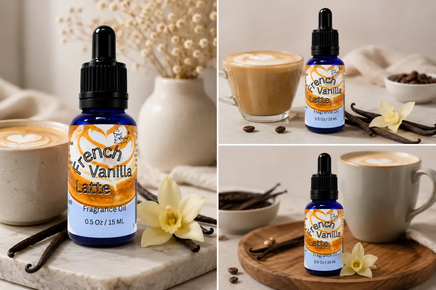 French vanilla latte 100% fragrance oil – rich coffeehouse home by selected scent