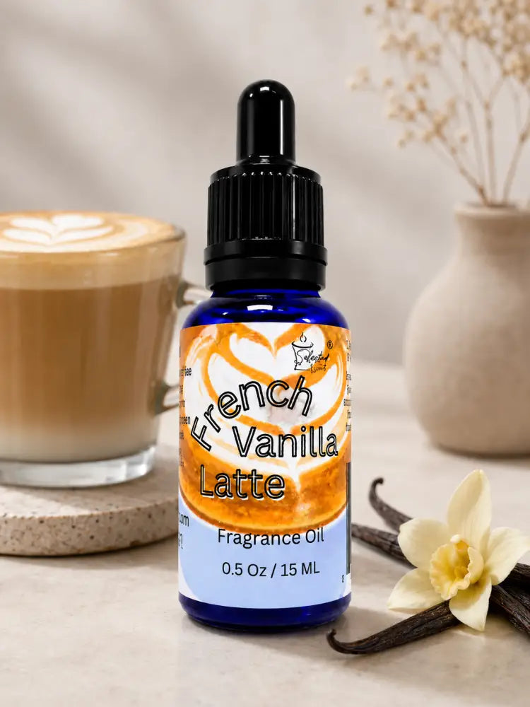 French vanilla latte 100% fragrance oil – rich coffeehouse home by selected scent