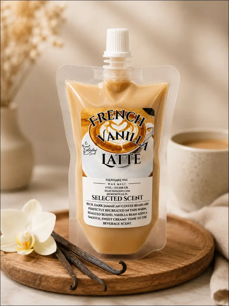 French vanilla latte squeezable wax melt