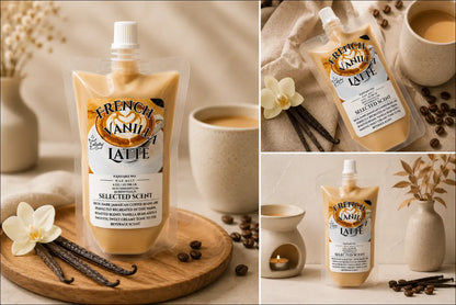 French vanilla latte squeezable wax melt