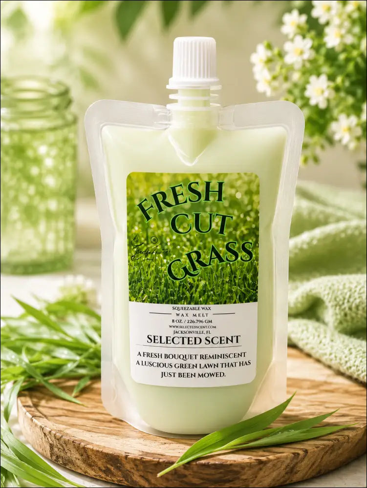 Fresh cut grass squeezable wax melt