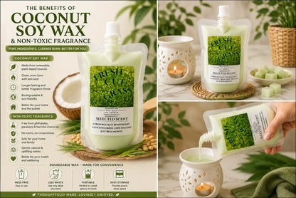 Fresh cut grass squeezable wax melt