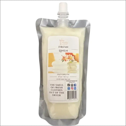Fresh linen squeezable wax melt clean laundry scent melts - 8 ounces