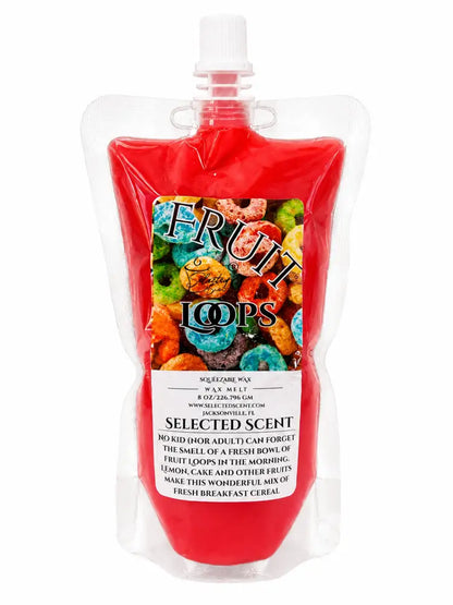 Fruit loops squeezable wax melt cereal scent home fragrance - 8 ounces
