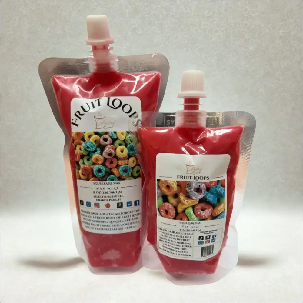 Fruit loops squeezable wax melt cereal scent home fragrance