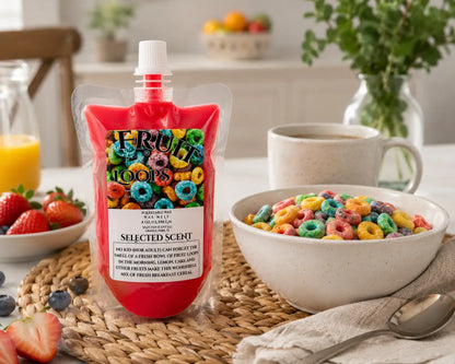 Fruit loops squeezable wax melt cereal scent home fragrance