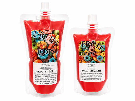 Fruit loops squeezable wax melt cereal scent home fragrance