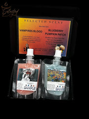 Selected Scent Long Lasting Fragrance Set with Vampires Blood and Blueberry Pumpkin Patch wax melts