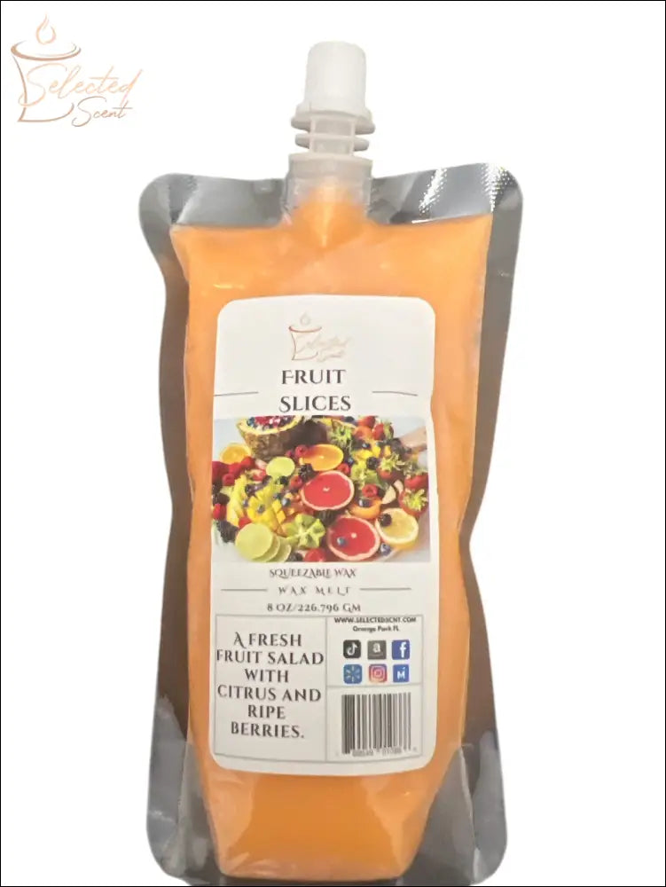 Selected Scent Fruit Slices long lasting wax melts for home with citrus and ripe berries scent