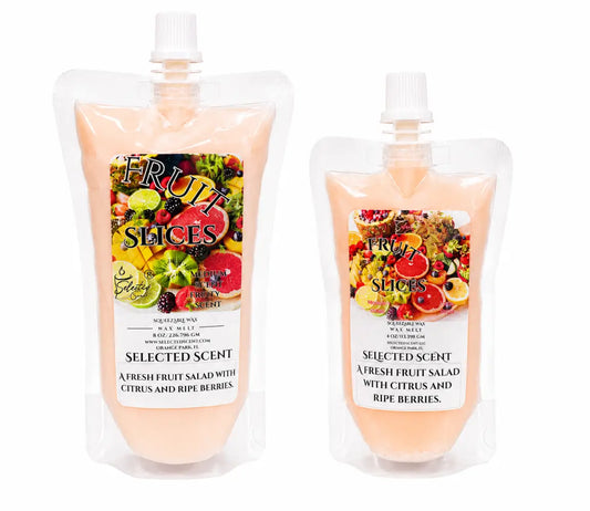 Fruit slices long lasting squeezable wax melts for home