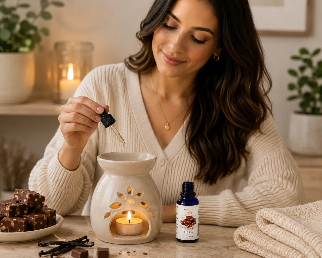 Fudge 100% fragrance oil – rich chocolate dessert home by selected scent
