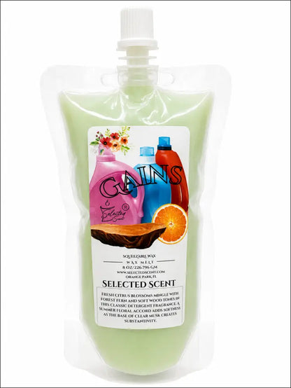 Gains squeezable wax melt long lasting fragrance a clean scent - 8 ounces