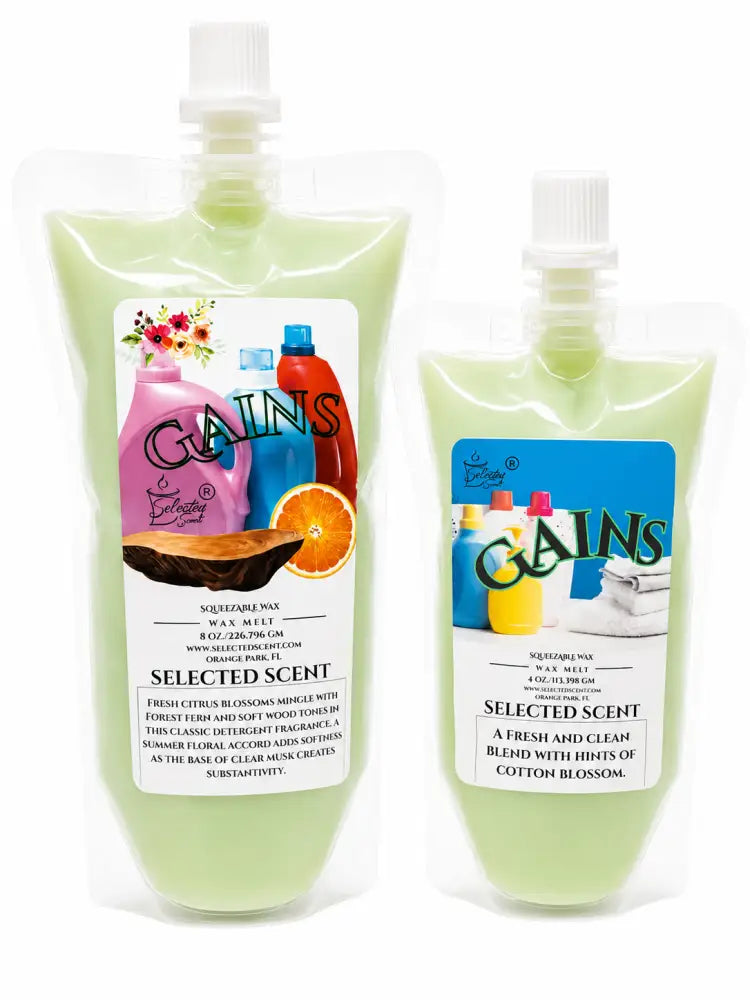 Gains squeezable wax melt long lasting fragrance a clean scent