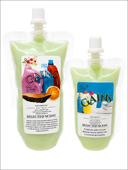 Gains squeezable wax melt long lasting fragrance a clean scent