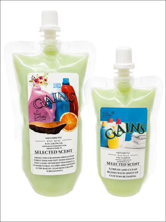 Gains squeezable wax melt long lasting fragrance a clean scent