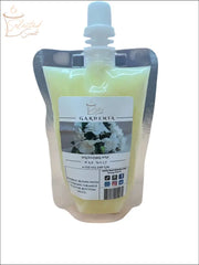 Selected Scent gardenia squeezable wax melt pouch with floral scent and easy squeeze cap