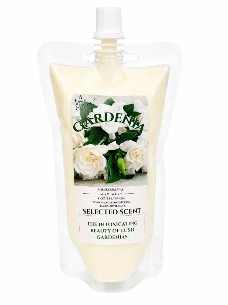 Gardenia squeezable wax melt - long-lasting scent - 8 ounces