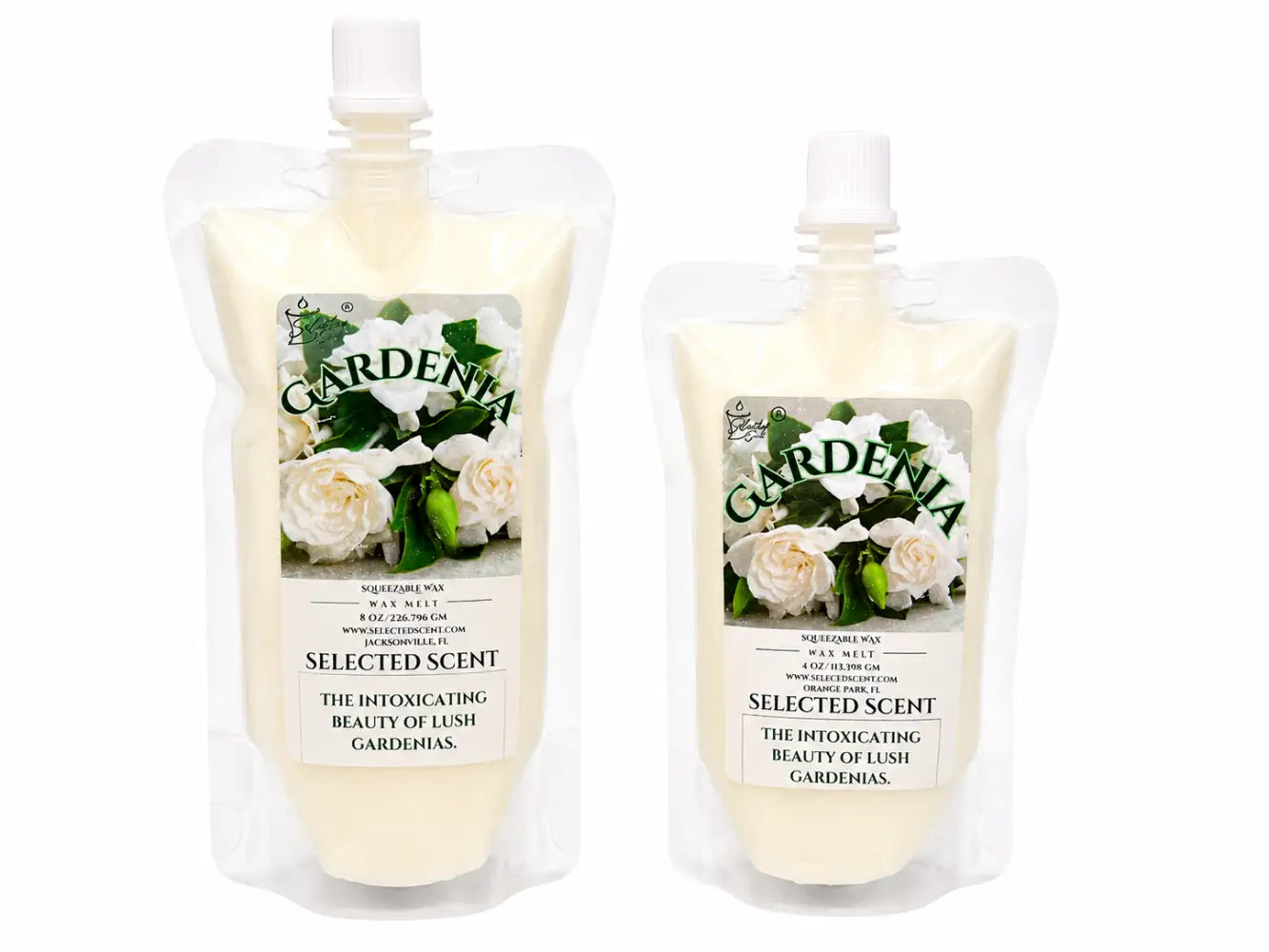 Gardenia squeezable wax melt - long-lasting scent