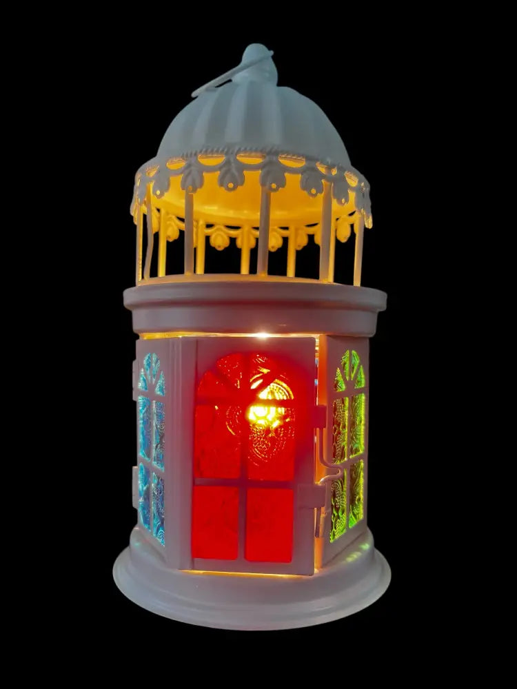 Gazebo white wax and oil warmer electric decorative