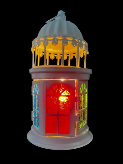 Gazebo white wax and oil warmer electric decorative