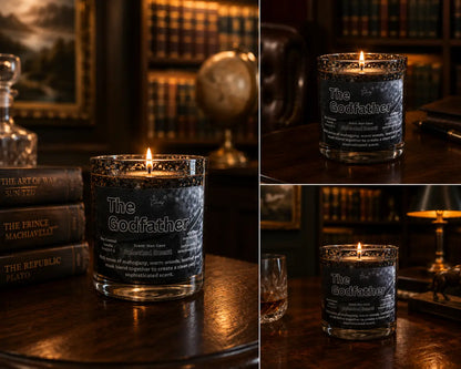 The godfather 8 ounce candle – bold sophisticated masculine fragrance by selected scent