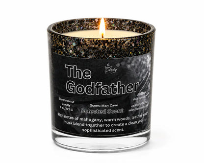 The godfather 8 ounce candle – bold sophisticated masculine fragrance by selected scent