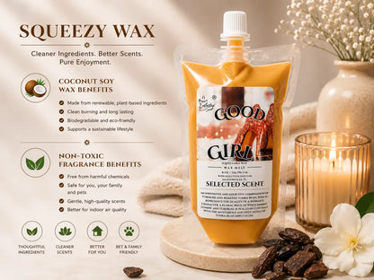 Good girl squeezable wax melt all natural melts