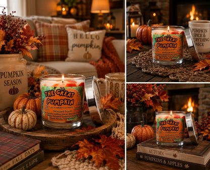 The great pumpkin marbled 8 ounce candle