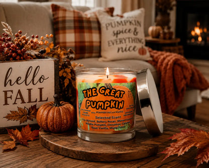 The great pumpkin marbled 8 ounce candle