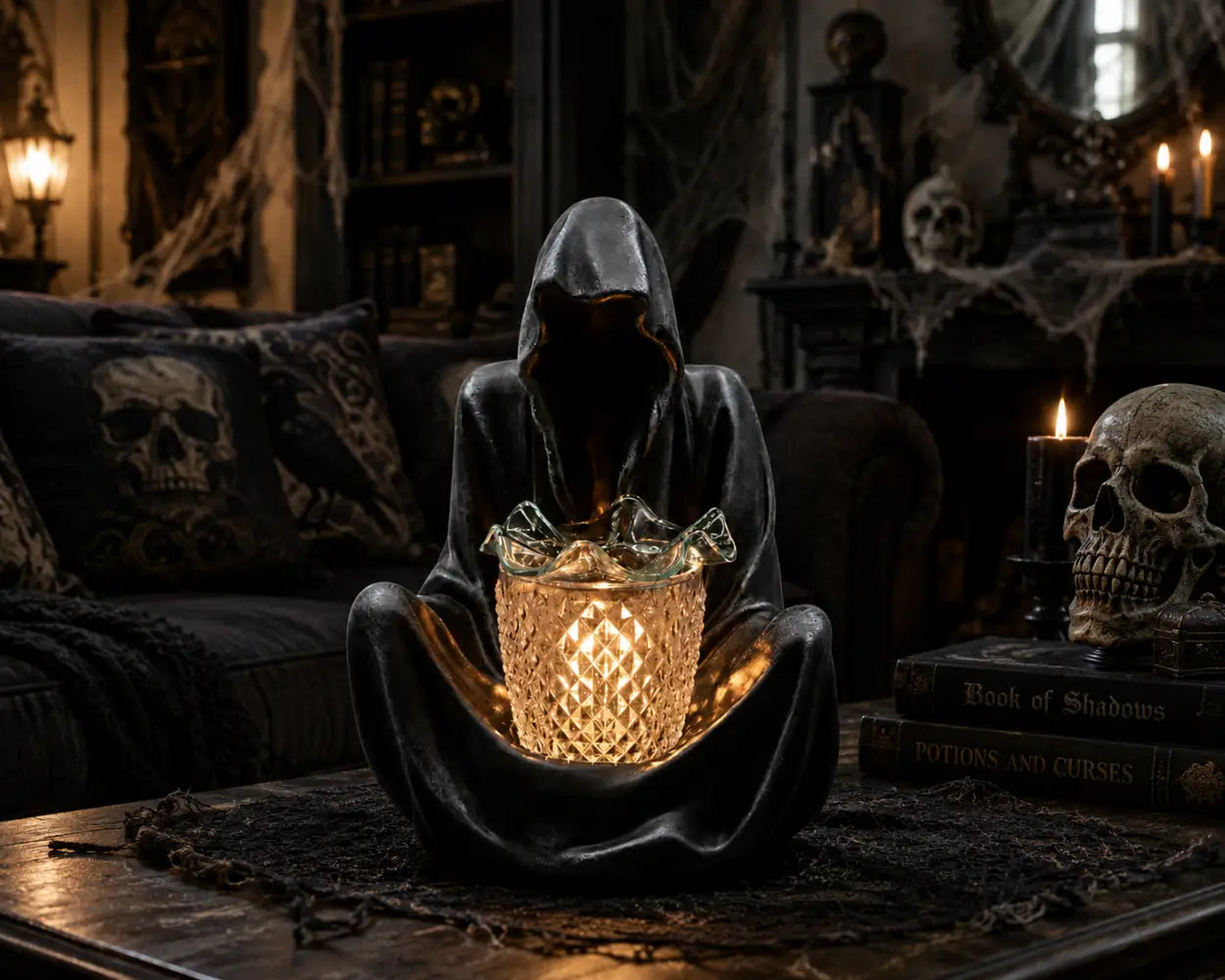 The grim reaper wax and oil warmer electric decorative