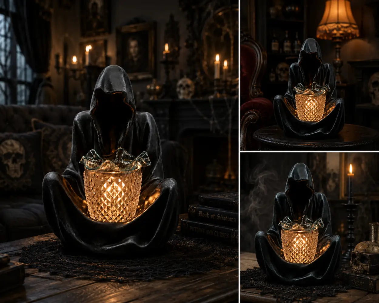 The grim reaper wax and oil warmer electric decorative