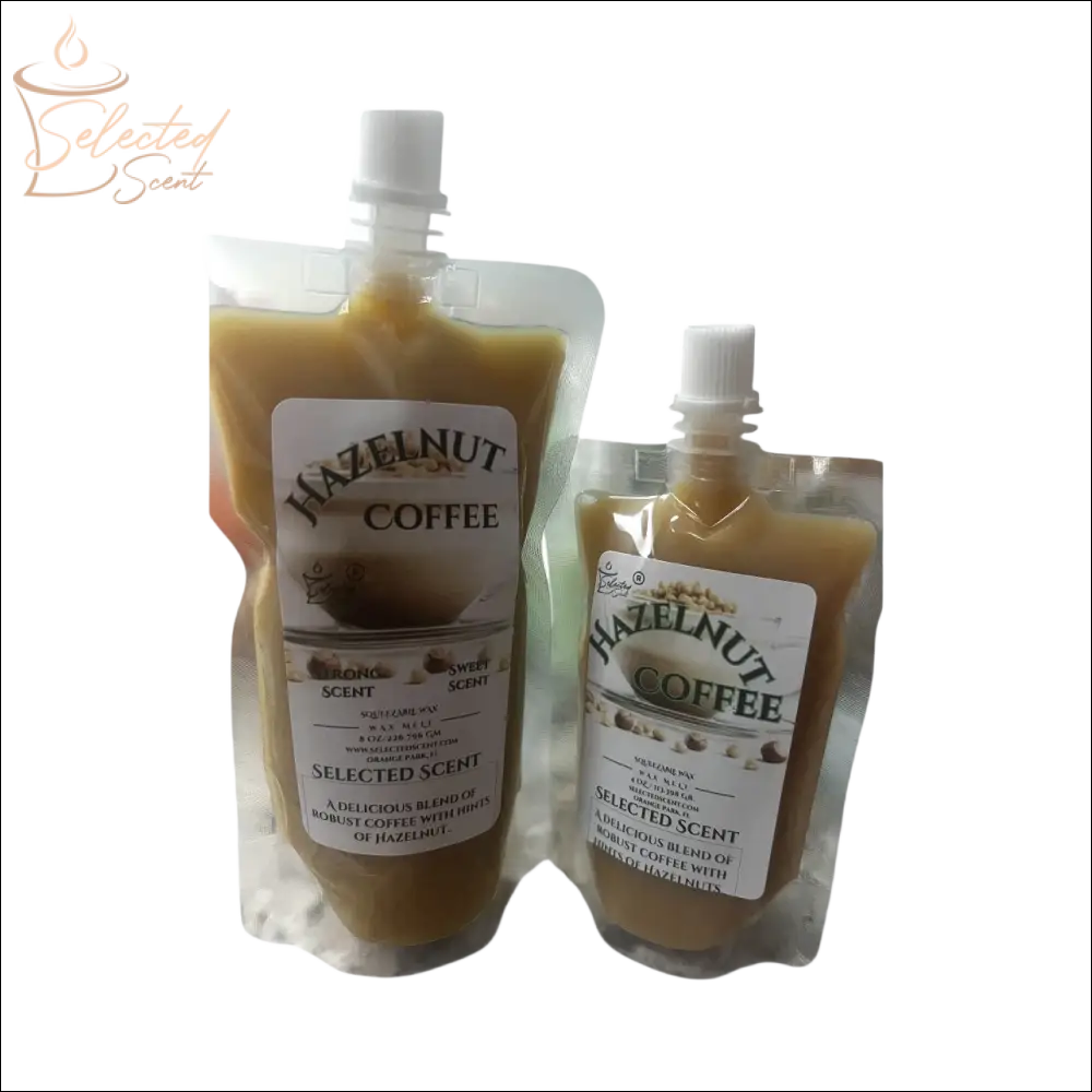 Hazelnut Coffee Squeezable Wax Melt Long Lasting Pine Fragrance Wax