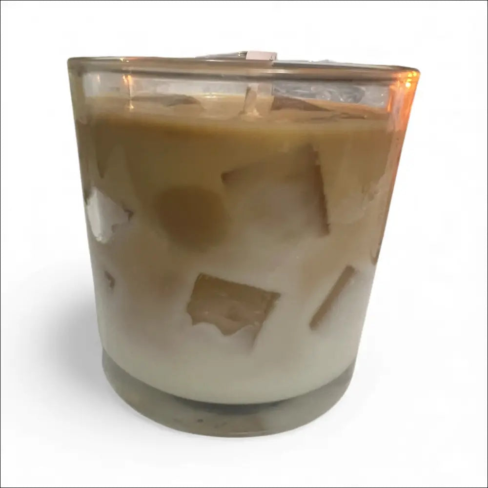 Hazelnut iced coffee 8 ounce luxury candle long lasting scented