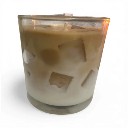 Hazelnut iced coffee 8 ounce luxury candle long lasting scented