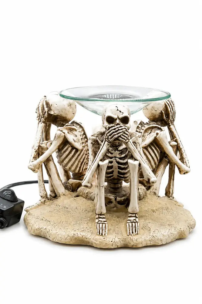 Hear see speak no evil wax and oil warmer electric decorative