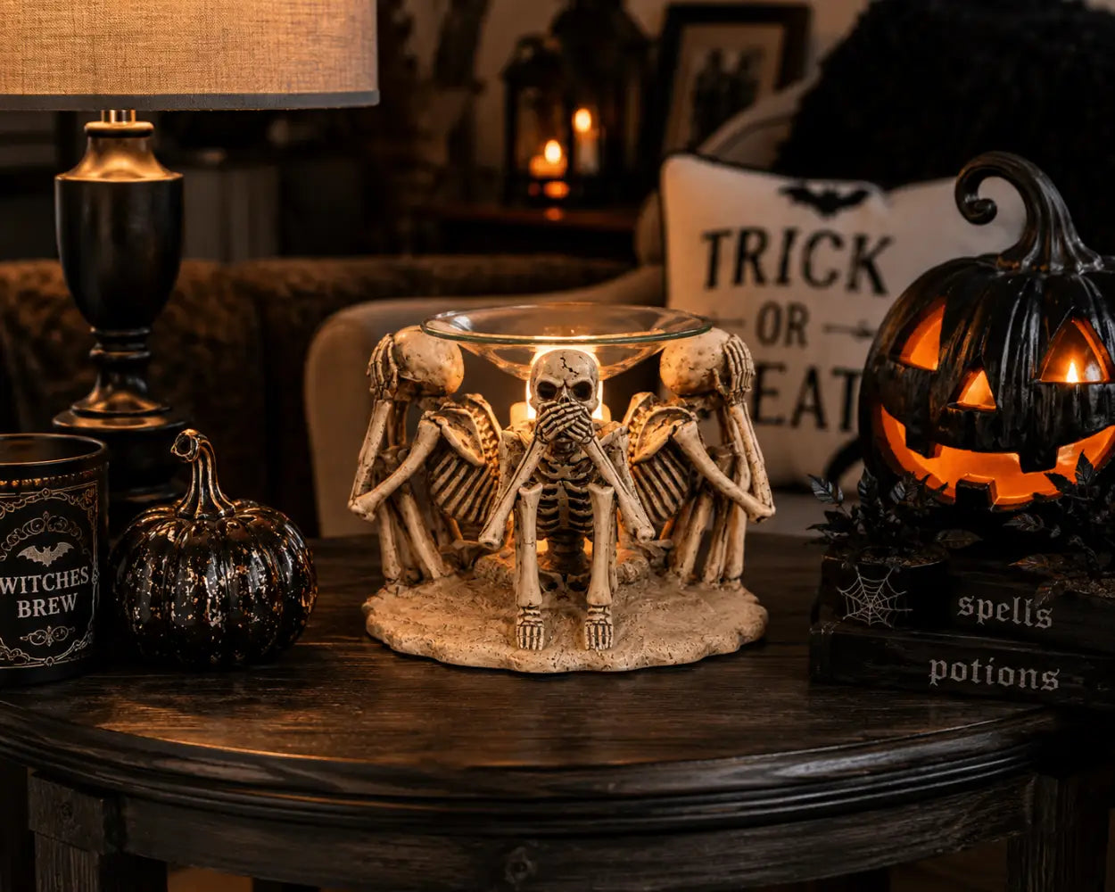 Hear see speak no evil wax and oil warmer electric decorative