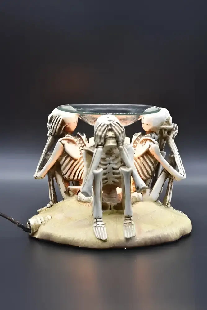 Hear see speak no evil wax and oil warmer electric decorative