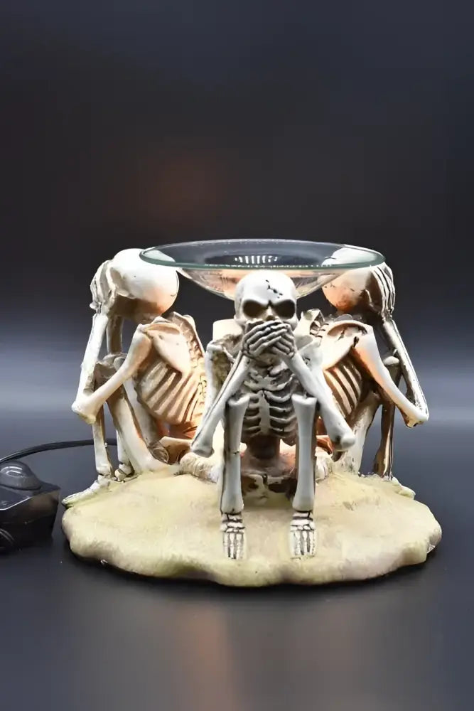 Hear see speak no evil wax and oil warmer electric decorative